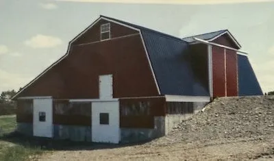 Barn built with Truss-Worthy timber trusses